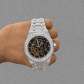 Moissanite Skeleton Watch