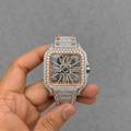 Moissanite Skeleton Watch