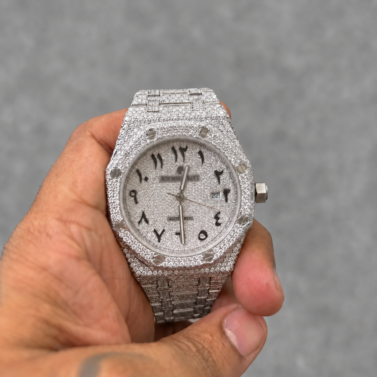 Moissanite Arabic Watch